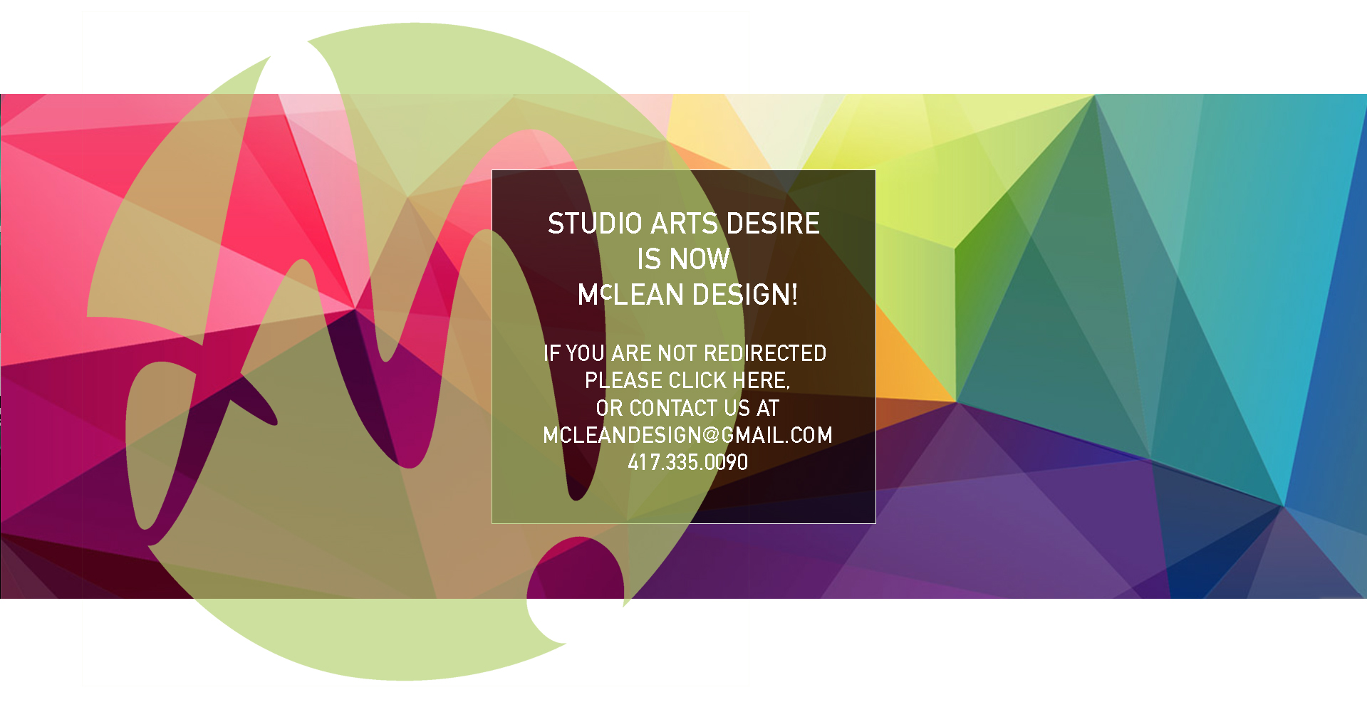 Studio Arts Desire is now McLean Design